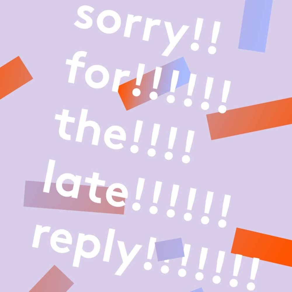 My Apologies